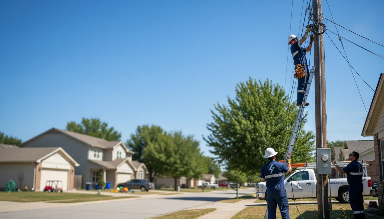 Residential electrician providing installation services in Bingham Canyon, UT